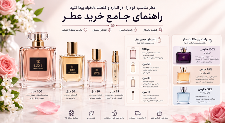 چگونه حجم و درصد خلوص مد نظر خود را انتخاب کنیم؟